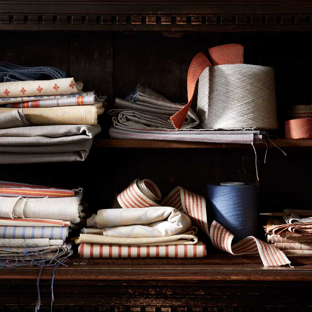 Layers of folded fabrics