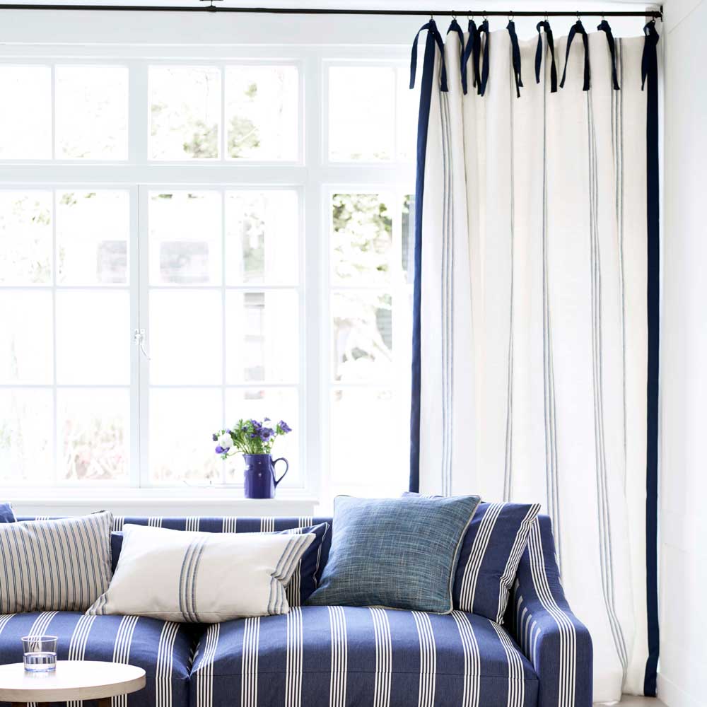living room tie top curtains